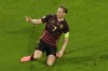 Belgium's Kevin De Bruyne celebrates after scoring his side's second goal during a Group E match between Belgium and Romania at the Euro 2024 soccer tournament in Cologne, Germany, Saturday, June 22, 2024. (AP Photo/Frank Augstein)
