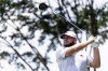 Tyrrell Hatton of Legion XIII hits his shot from the fourth tee during the second round of LIV Golf Nashville at The Grove, Saturday, June 22, 2024, in College Grove, Tenn. (Photo by Jon Ferrey/LIV Golf via AP)