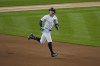 New York Yankees' Giancarlo Stanton runs to second base for a double during the fourth inning of a baseball game against the Atlanta Braves, Saturday, June 22, 2024, in New York. (AP Photo/Frank Franklin II)