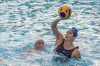 U.S. women's water polo gold medal Olympian Rachel Fattal practices during a training session at Long Beach City College on Thursday, Jan. 18, 2024, in Long Beach, Calif. At left, teammate Maddie Musselman. The versatile Fattal is a key player for the U.S. as it goes for a fourth consecutive gold medal at the Paris Olympics this summer. (AP Photo/Damian Dovarganes)