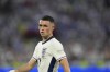 England's Phil Foden during a Group C match against Slovenia at the Euro 2024 soccer tournament in Cologne, Germany, Tuesday, June 25, 2024. (AP Photo/Martin Meissner)