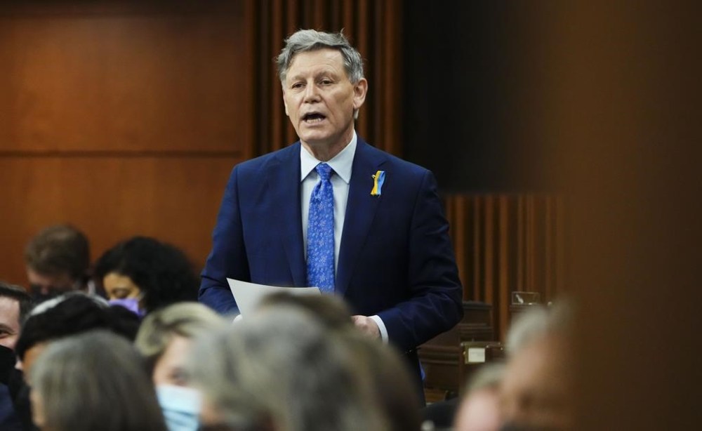 MP Terry Duguid stands during question period in the House of Commons on Parliament Hill in Ottawa on Tuesday, March 29, 2022. Elected Liberals outside of Justin Trudeau's cabinet have largely remained silent about the prime minister's political future in the party, and those who want to see him step down won't say so publicly. THE CANADIAN PRESS/Sean Kilpatrick