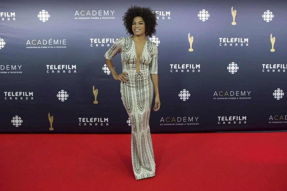 Arisa Cox arrives on the red carpet at the 2017 Canadian Screen Awards in Toronto on Sunday, March 12, 2017. THE CANADIAN PRESS/Chris Young