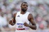 Noah Lyles wins a heat in the men's 200-meter run during the U.S. Track and Field Olympic Team Trials Thursday, June 27, 2024, in Eugene, Ore. (AP Photo/Charlie Neibergall)