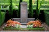 FILE - The grave of International Olympic Committee (IOC) founder baron Pierre de Coubertin is photographed at the Bois-de-Vaux cemetery, in Lausanne, Switzerland, Thursday, Sept.11, 2014. Coubertin envisioned the Olympics as a pacifist exercise that could foster international cooperation and peace, especially in the wake of France's defeat in the Franco-Prussian War. (AP Photo/Keystone,Laurent Gillieron, File)