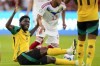 Jamaica's Shamar Nicholson reacts during a Copa America Group B soccer match between Jamaica and Venezuela, Sunday, June 30, 2024, in Austin, Texas. (AP Photo/Eric Gay)