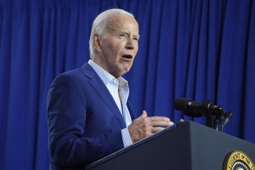 FILE - President Joe Biden speaks, June 28, 2024, in New York. Biden is scheduled to receive an operational briefing at the D.C. Emergency Operations Center and deliver remarks on extreme weather on Tuesday, July 2. (AP Photo/Evan Vucci, File)