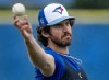 Toronto Blue Jays pitcher Jordan Romano throws at spring training in Dunedin, Fla. on Saturday February 17, 2024. 
One-time Blue Jays closer Romano is out for at least six weeks.THE CANADIAN PRESS/Frank Gunn