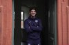 England's John Stones poses for the photographers after a press conference in Blankenhain, Germany, Thursday, July 4, 2024 ahead of the quarter final match against Switzerland at the Euro 2024 soccer tournament. (AP Photo/Thanassis Stavrakis)