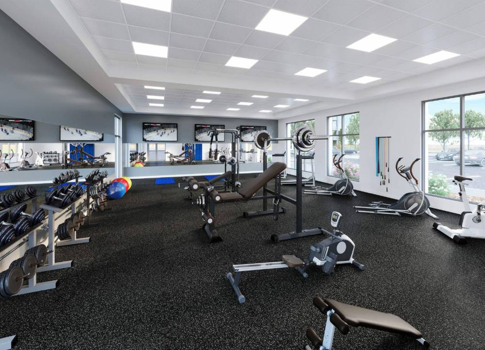 Residents will have access to a gym and common rooms, but perhaps the biggest draw will be the Charleswood Active Living Centre. (Supplied)
