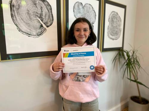 Sheldon Birnie photo
                                Emily Jones, a Grade 5 student at École Riverview School, was one of the runners-up with her poem, Home.