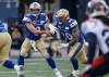 John Woods / THE CANADIAN PRESS
                                Bombers quarterback Zach Collaros and top running back Brady Oliveira were held in check Thursday by Montreal’s defence.