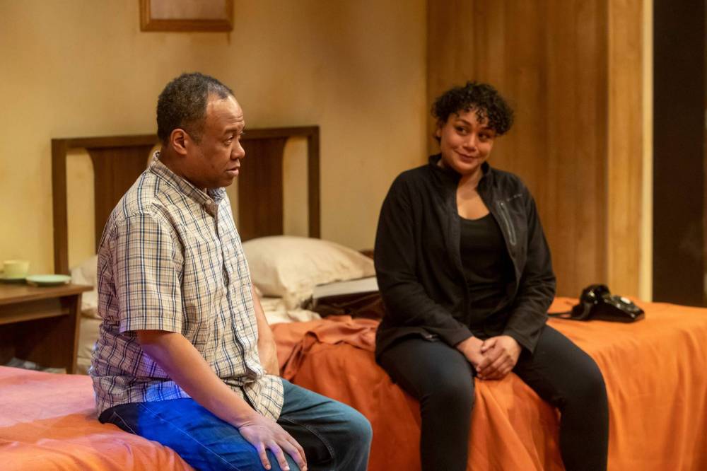 BROOK JONES / WINNIPEG FREE PRESS files
Ray Strachan (left) with Cherissa Richards in The Mountaintop; his portrayal of Dr. Martin Luther King Jr. is up for an Elizabeth Sterling Haynes Award.
