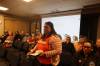 Around 45 minutes into Monday’s Mountain View School Division board of trustees meeting in Dauphin, parent Jarri Thompson interrupted proceedings to call for the board’s dissolution and criticized trustees’ recent actions. (Colin Slark/The Brandon Sun)