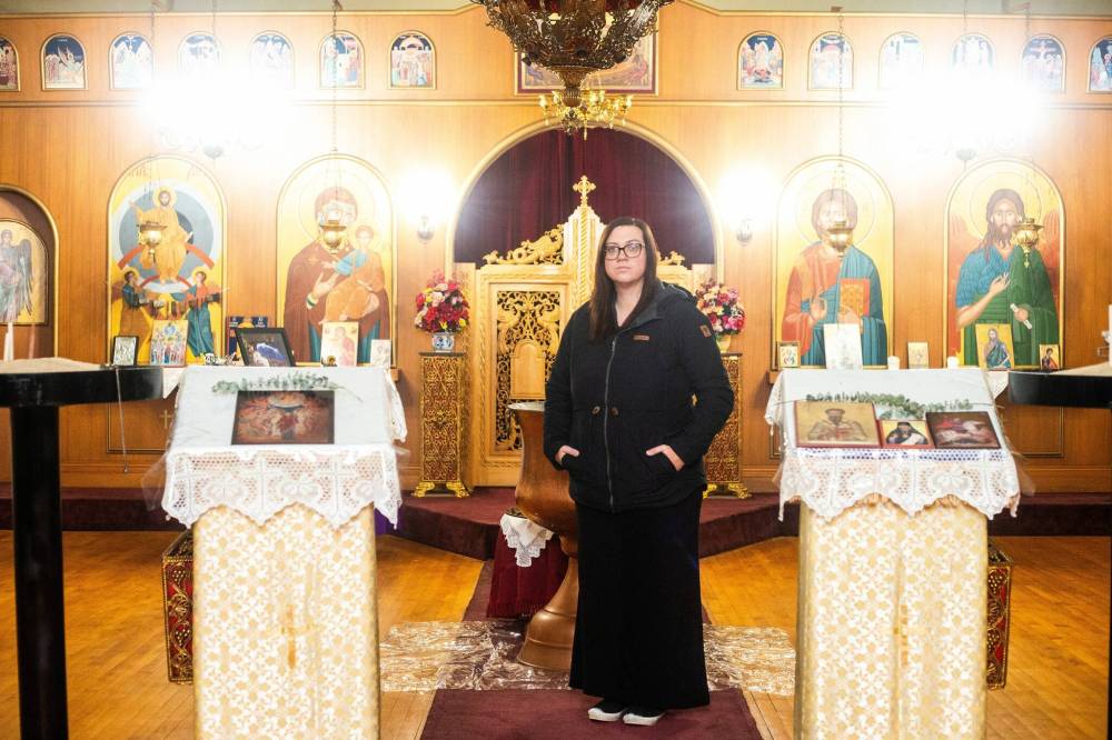 MIKAELA MACKENZIE / FREE PRESS FILES
‘We have known that it was only a matter of time before it was us or our luck ran out,’ says Stephanie Sarlakis, secretary of Holy Ascension Greek Orthodox Church.