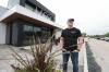 Lacoste Garden Centre co-owner Jordan Hiebert says he is concerned about the safety of staff and customers forced to use a planned uncontrolled intersection at PR 200 and Seniuk Road once current construction is complete. (Ruth Bonneville / Free Press)