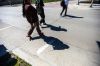 MIKAELA MACKENZIE / FREE PRESS

Faded crosswalk painting, which is behind this year due to wet weather and a malfunctioning machine, on Chancellor Drive at the SW Transitway on Wednesday, June 19, 2024.