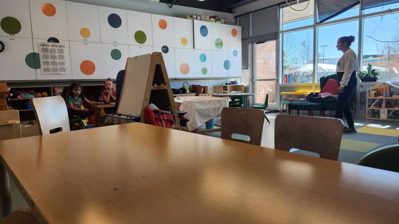 JEFF HAMILTON / FREE PRESS - one of the preschool classes at Early Learning and Child Care Thompson.