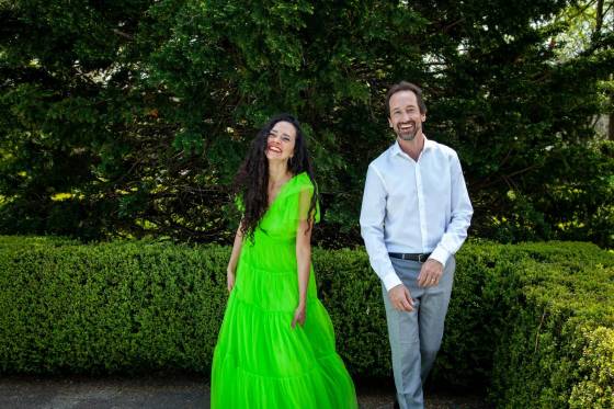 Eliana Cuevas (left) and Jeremy Ledbetter are partners in life and in music. (Supplied)