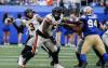 BC Lions quarterback Vernon Adams (3) throws during first half CFL action against the Winnipeg Blue Bombers, in Winnipeg, Friday, June 21, 2024. THE CANADIAN PRESS/John Woods