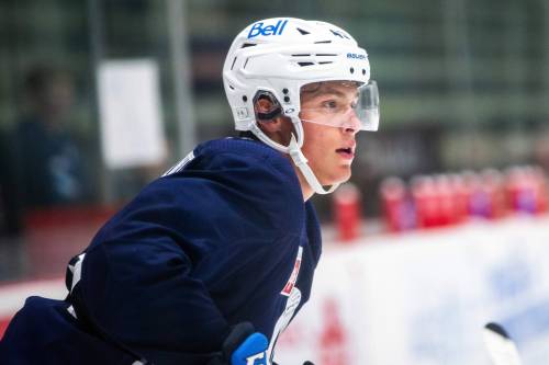 MIKAELA MACKENZIE / FREE PRESS FILES
                                Sources say Rutger McGroarty believes he&rsquo;s unlikely to crack Winnipeg&rsquo;s roster immediately and would probably have to spend time in the American Hockey League honing his craft.
