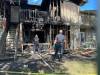 A fire occurred in a two-storey apartment building in the 800 block Keewatin Street Wednesday. (Ruth Bonneville / Free Press)