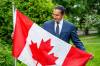 NIC ADAM / FREE PRESS
                                Premier Wab Kinew purchased and installed a Canadian flag at his home after an eye-opening trip to Normandy as part of D-Day ceremonies earlier this month.
