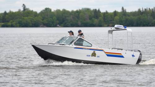 RCMP PHOTO
                                Cpl. Kathryn Ternier and Cpl. Chad Yerex say the underwater recovery team have already been called to four drownings this year and want everyone to be water safe.