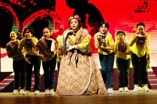 ROBERT TINKER PHOTO
                                Ma-Buhay! Rainbow Stage production photos AP Bautista and ensemble