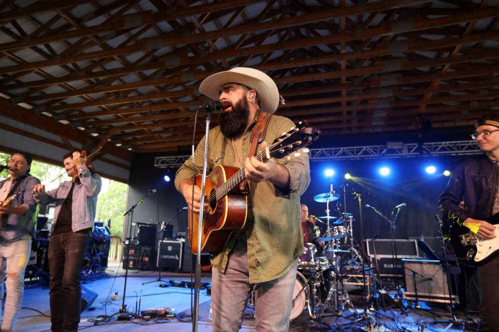 TIM SMITH / THE BRANDON SUN Quinton Blair and his band perform.