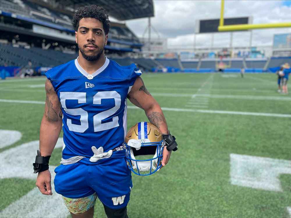 Taylor Allen / Free Press
The Winnipeg Blue Bombers are hoping defensive end Ali Fayad will step up and be a playmaker.
