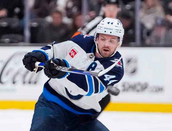Jets defenceman Josh Morrissey is on a seven game point streak with 22 points in 20 games so far this season, placing him second in NHL scoring by blue-liners. (Ryan Sun / The Associated Press FIles)