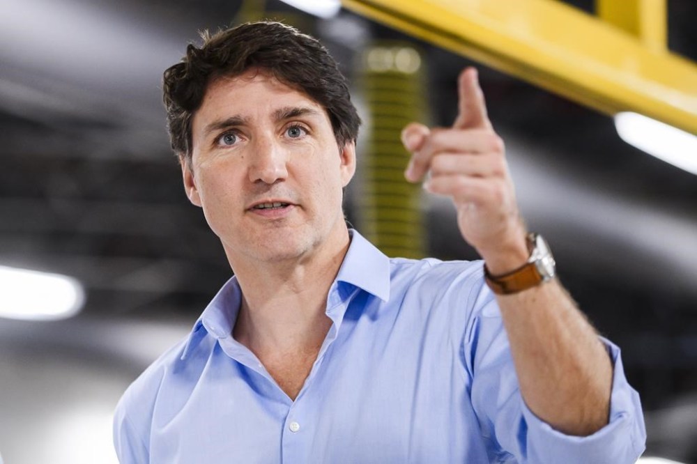 Prime Minister Justin Trudeau is expected to arrive in Washington, D.C., today to mark the 75th anniversary of the NATO military alliance. Trudeau tours a fully electric bus at a York Region Transit facility, in Richmond Hill, Ont., Friday, July 5, 2024. THE CANADIAN PRESS/Christopher Katsarov