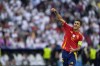 Spain's Rodri celebrates after a quarterfinal match between Germany and Spain at the Euro 2024 soccer tournament in Stuttgart, Germany, Friday, July 5, 2024. (AP Photo/Antonio Calanni)