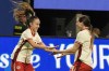 Canadian international midfielder Julia Grosso has signed with the Chicago Red Stars of the National Women's Soccer League. Grosso, left, celebrates her game-winning penalty kick with Canada teammate Vanessa Gilles during a SheBelieves Cup women’s soccer game against Brazil, in Atlanta, Saturday, April 6, 2024. THE CANADIAN PRESS/AP-Mike Stewart