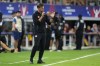 Canada head coach Jesse Marsch reacts on the sideline during a Copa America quarterfinal soccer match between Venezuela and Canada, Friday, July 5, 2024, in Arlington, Texas. (AP Photo/Julio Cortez)