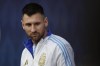 Argentina's Lionel Messi enters the field for a Copa America semifinal soccer match against Canada in East Rutherford, N.J., Tuesday, July 9, 2024. (AP Photo/Adam Hunger)