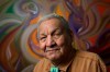 Artist Alex Janvier is pictured at his gallery in Cold Lake First Nations on Wednesday, Feb. 8, 2017. THE CANADIAN PRESS/Jason Franson