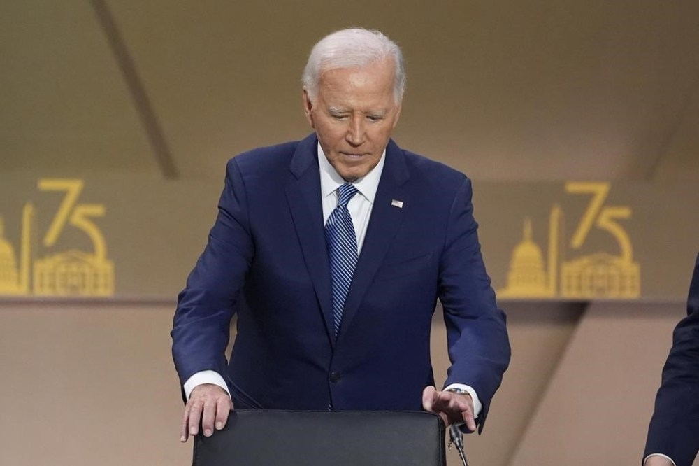 President Joe Biden arrives for the opening session of the NATO Summit, Wednesday, July 10, 2024, in Washington. (AP Photo/Evan Vucci)