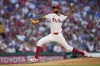 Philadelphia Phillies' Cristopher Sánchez pitches during the fourth inning of a baseball game against the Los Angeles Dodgers, Wednesday, July 10, 2024, in Philadelphia. (AP Photo/Matt Slocum)