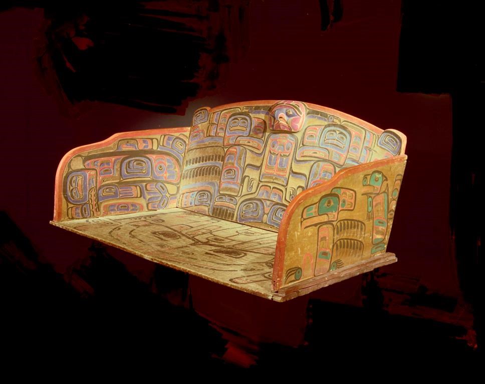Members of the Heiltsuk Nation on British Columbia's central coast are celebrating the first steps in the repatriation process for an elaborately carved chief's seat, shown in a handout photo. A statement issued by the nation says a blessing and repatriation ceremony took place Friday at the Royal BC Museum and Archives, where Heiltsuk leaders, archeology specialists, and family members gathered to receive the seat carved around 1900 by renowned artist and chief Captain Richard Carpenter. THE CANADIAN PRESS/HO-Heiltsuk Nation, Royal BC Museum**MANDATORY CREDIT**
