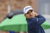 Antoine Rozner on the 3rd hole during day three of the Genesis Scottish Open 2024 at The Renaissance Club, North Berwick, Saturday July 13, 2024. (Malcolm Mackenzie/PA via AP)