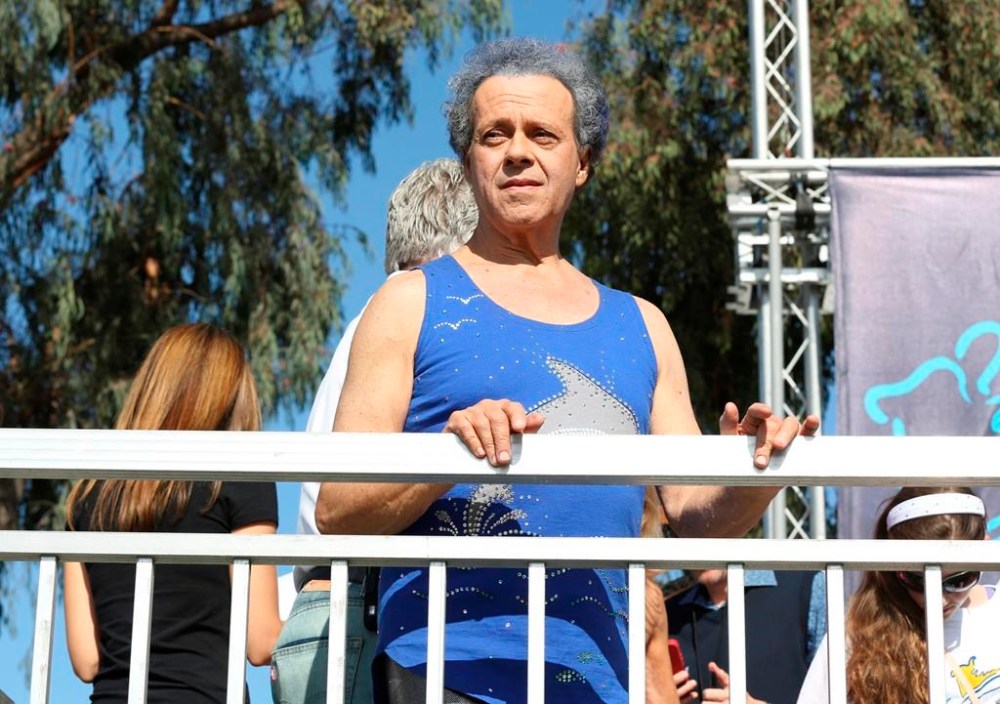 FILE - Richard Simmons onstage at JDRF's Los Angeles Walk to Cure Diabetes at the Rose Bowl on Sunday, Oct. 27, 2013 in Pasadena, Calif. Simmons, a fitness guru who urged the overweight to exercise and eat better, died Saturday, July 13, 2024, at the age of 76. (Photo by Todd Williamson/Invision for JDRF/AP, File)