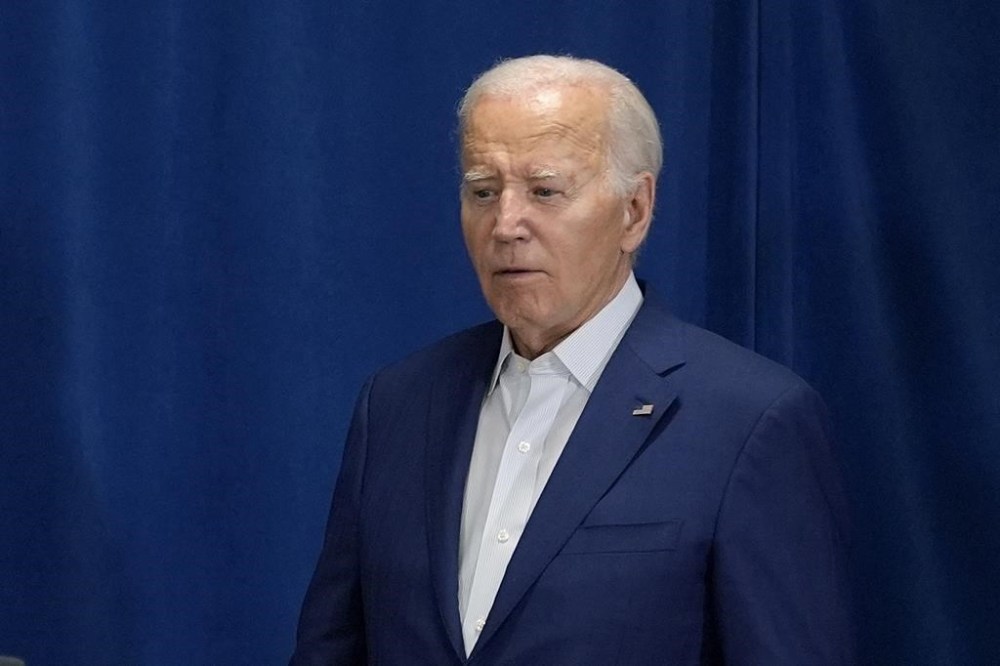 President Joe Biden arrives to speak, Saturday, July 13, 2024, in Rehoboth Beach, Del., addressing news that gunshots rang out at Republican presidential candidate former President Donald Trump's Pennsylvania campaign rally. (AP Photo/Manuel Balce Ceneta)
