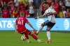 Vancouver Whitecaps' Luís Martins, right, clears the ball in front of St. Louis City's John Klein (41) during the first half of an MLS soccer match Saturday, July 13, 2024, in St. Louis. (AP Photo/Scott Kane)