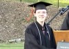 This June 3, 2022 still image taken from video provided by the Bethel Park School District shows student Thomas Matthew Crooks in the 2022 Bethel Park High School Commencement in Bethel Park, Pa. (The Bethel Park School District via AP)