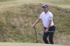 Ryosuke Kinoshita of Japan walks out of a bunker on the 13th green during a practice round for the British Open Golf Championships at Royal Troon golf club in Troon, Scotland, Monday, July 15, 2024. (AP Photo/Peter Morrison)