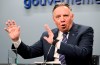 Quebec Premier Francois Legault comments on the report from the Caisse de Depot et Placement du Quebec on mobility in Quebec City, Thursday, June 13, 2024 in Quebec City. THE CANADIAN PRESS/Jacques Boissinot