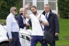 FILE - England manager waves Gareth Southgate as he leaves the Grove Hotel, Hertfordshire, England on July 12, 2021 the day after Italy beat England 3-2 on penalties to win the Euro 2020 final at Wembley. Gareth Southgate will step down as England manager after eight years in charge, he said on Tuesday, July 16, 2024. ( Jonathan Brady/PA via AP)