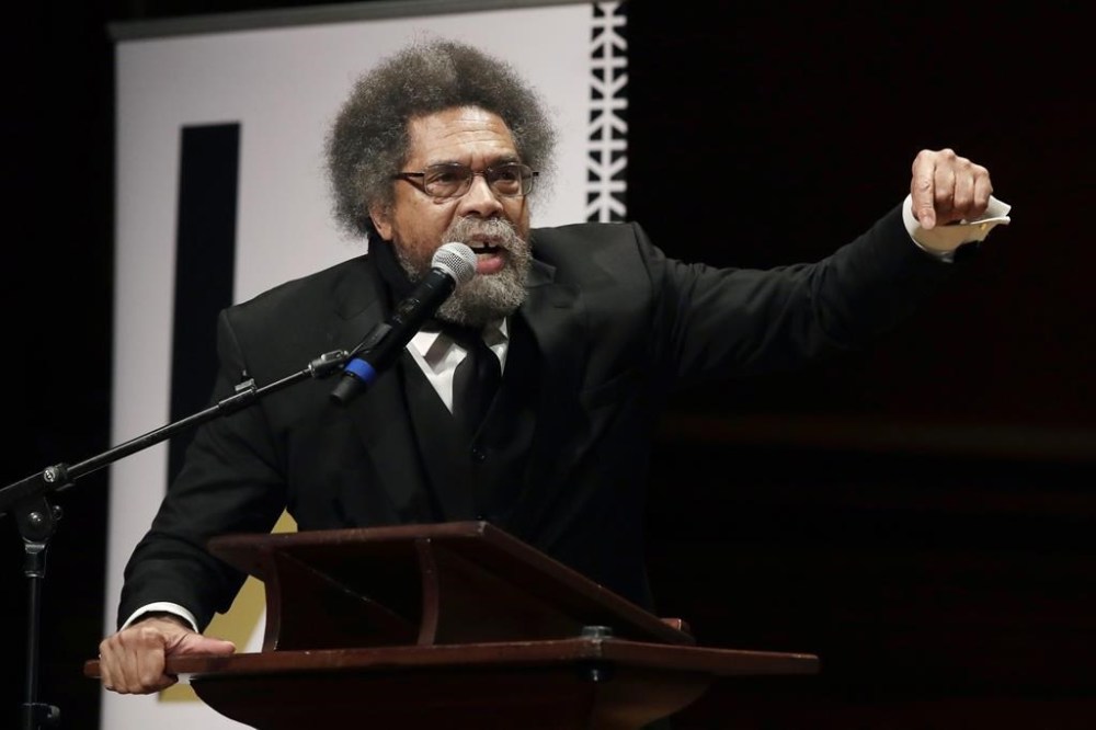 FILE - Harvard Professor Cornel West speaks, Oct. 22, 2019, in Cambridge, Mass. With early voting set to begin in late September in some states, there are signs that groups are trying to affect the outcome by using deceptive means. In most cases, in ways that would benefit Donald Trump by whittling away President Joe Biden’s already tepid standing with the Democratic Party’s base by offering left-leaning, third-party alternatives. Groups with Republican ties in Virginia, North Carolina and Arizona are working on West's behalf. (AP Photo/Elise Amendola, File)